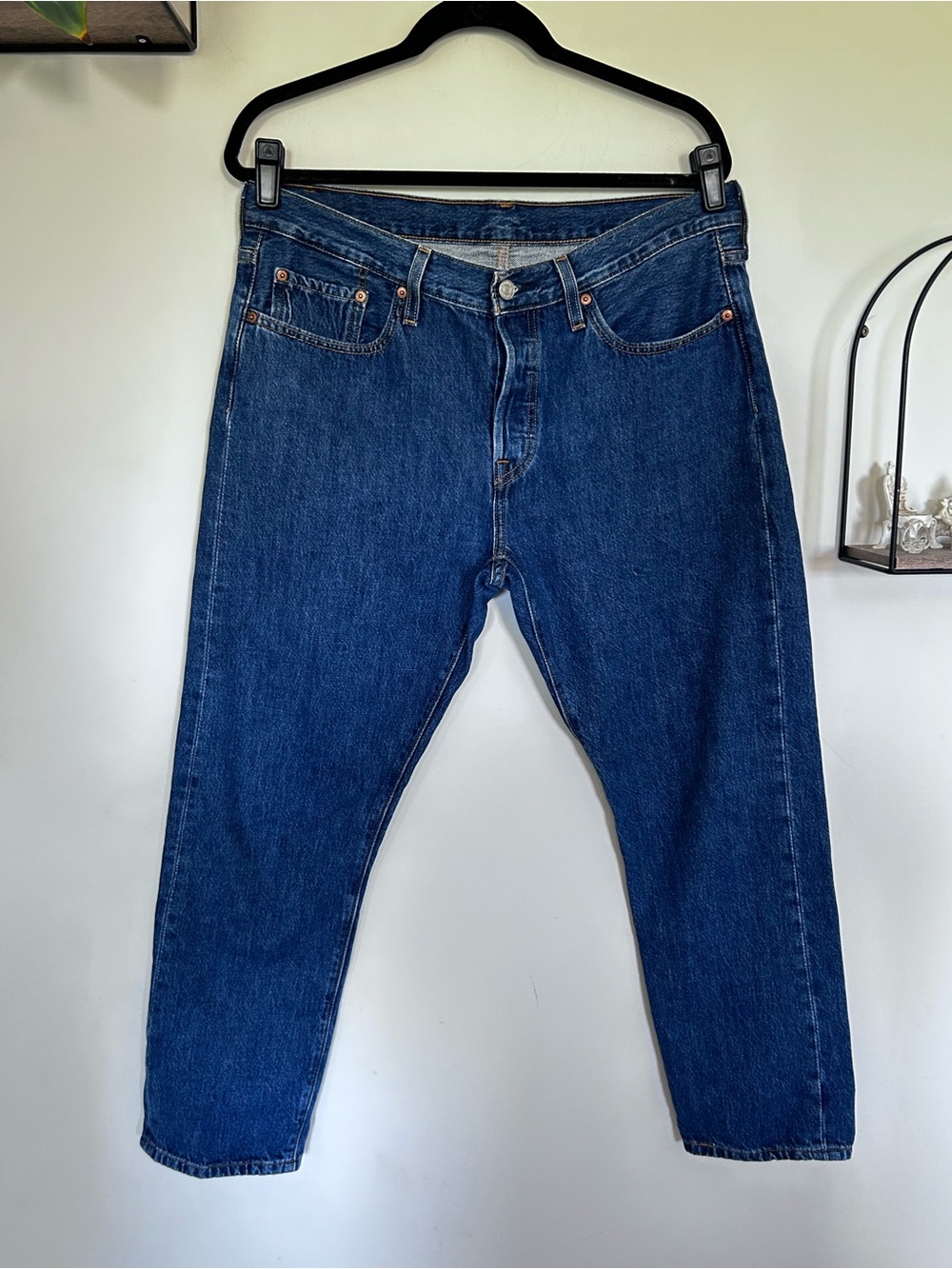 Levi’s 501 Original Fit Straight Leg Denim Blue Jeans Size 32